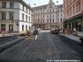Dokončený asfaltový zákryt tramvajové tratě v Myslíkově ulici | 2.7.2010