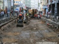 Rekonstruovaná tramvajová trať mezi Národní ulicí a zastávkou Národní třída | 28.7.2010