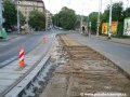 Rekonstruované kolejové esíčko mezi zastávkami Svatoplukova a Divadlo Na Fidlovačce. | 12.6.2007