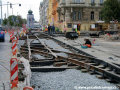 Rekonstrukce křižovatky Palackého náměstí v pohledu k Výtoni. | 31.8.2007