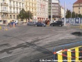 Na křižovatce Palackého náměstí došlo k dokončení asfaltového krytu vozovky a začíná velký úklid. Kdyby nechyběly troleje, mohlo by se říci, že Palackého náměstí hlásí HOTOVO! | 9.10.2007