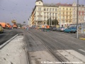 Na křižovatce Palackého náměstí došlo k dokončení asfaltového krytu vozovky a začíná velký úklid. Kdyby nechyběly troleje, mohlo by se říci, že Palackého náměstí hlásí HOTOVO! | 9.10.2007