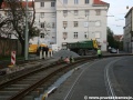 V první fázi byla v oblouku ulice Na Veselí rekonstruována kolej z centra. | 30.10.2011