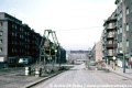 Stavební technika v ulici 5. května začíná realizovat podjezd ulice Na Veselí, v ulici 5. května ještě jezdí tramvaje na zvýšeném pásu v jejím středu. | 1968