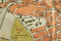 Areál První žižkovské obecní plynárny v zákresu do mapy. | 1912