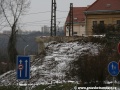 Zbývající podpěra po mostu železniční vlečky | 4.2.2011