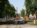 V prostoru stávající zastávky Lotyšská z centra probíhá pokládka dalších kolejových polí z kolejnic S49. | 25.5.2011