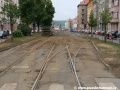 Stále ještě zachovalá rozjezdová výhybka na předjízdnou kolej Podbaba. | 1.6.2011