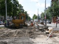 Stavební práce v prostoru někdejší zastávky Lotyšská do centra. | 7.6.2011