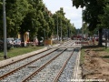 Celkový pohled na zrekonstruovanou trať k zastávkám Lotyšská. | 17.6.2011