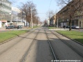 Původní podoba tramvajové tratě v úseku Vítězné náměstí - Lotyšská.