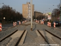 Rekonstrukce tramvajové tratě u zastávky Hloubětín | 18.3.2010