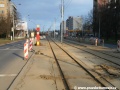 Odstraněné blokové kolejnice B1 z velkoplošných panelů BKV mezi zastávkami Hloubětín a Sídliště Hloubětín | 1.3.2010
