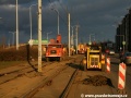 Takřka Absolutí oranžáda u smyčky Lehovec během rekonstrukce tramvajové tratě | 1.3.2010