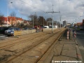 Prostoru tramvajových zastávek Kbelská jaksi chybí kolejnice... | 4.3.2010