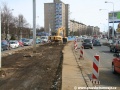 Odstraněné velkoplošné panely BKV mezi zastávkami Hloubětín a Kbelská | 8.3.2010