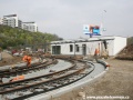 Výstavba jednokolejné smyčky Radlická s předjízdnou kolejí je v plném proudu. | 20.4.2008