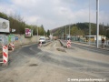 V úseku smyčka Radlická - zastávka Radlická škola je již zřizován spodek zvýšeného tělesa tramvajového pásu. | 20.4.2008