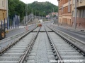 Pokládka obou traťových kolejí mezi zastávkami Radlická škola a Laurová byla dokončena. | 21.6.2008