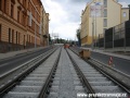 Pokládka obou traťových kolejí mezi zastávkami Radlická škola a Laurová byla dokončena. | 21.6.2008