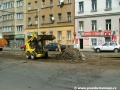 Práce mezi zastávkou Husinecká a křižovatkou Bulhar. | 7.8.2004