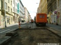 Konec opravy nad křižovatkou s Přibyslavskou ulicí. | 7.8.2004