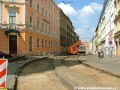Oprava mezi zastávkami Lipanská a Olšanské náměstí. | 7.8.2004