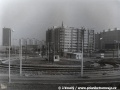 Po kolejové stránce takřka dokončená smyčka Sídliště Řepy, chybí jen kryt kolejiště | říjen 1988