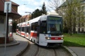 Vůz RT6N1 ev.č.1803 na zvláštní jízdě pro Pražské tramvaje v nástupní zastávce smyčky Zemědělská, jenže my potřebujeme na Čertovu rokli, tak jak nato? | 9.4.2011