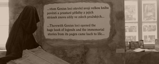 Vítejte v Muzeu pověstí a strašidel staré Prahy. S pražskými pověstmi vás v přízemní části expozice, seznámí Genius loci Pragensis, tedy Duch Prahy, střežící obří kniha pověstí...