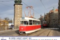 Srpen nástěnného kalendáře Pražských tramvají 2021 »Po pražských kolejích«