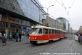 Zájem o bezplatné svezení byl natolik výrazný, že musela ze Střešovic být povolána souprava vozů T3 ev.č.6921+6892 určená pro komerční jízdy. | 23.11.2013