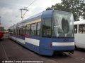 Pohled na zadní část tramvaje typu RT6S ev.č.0031 ve smyčce Nádraží Braník. Do pětice zkušebních jízd ze dne 5. srpna nám už chybí potkat jen jeden vůz... | 5.8.1998