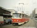 Na jaře 1997 byly všechny tehdy existující vozy řady 61xx a 62xx deponovány ve vozovně Žižkov. Odsud také pravidelně vyjížděla nejstarší souprava - vozy ev.č.6124+6103. Absolutí objektiv ji zachytil na Olšanském náměstí na lince 9 | 16.4.1997