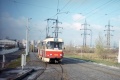 Linka 11 jezdila do podzimu 1998 celotýdenně v soupravách, sólo na Spořilově je tedy novinkou. Jako první potkáváme vůz T3SUCS #7058, který byl celkem běžným čelním vozem souprav. | 21.11.1998