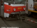 Detail spojení odtahového vozidla s tramvají T6A5 ev.č.8653 na Výtoni | 30.3.1998