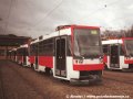 Brněnské T3R ve vozovně Pisárky | 29.3.1997