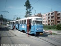 Ve směru do centra zastavila na Kubelíkově souprava T2R ev.č.24+25. | 18.8.1998