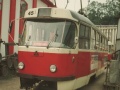 Vůz ev.č.45 byl v roce 1997 původní liberecký a moc mu to slušelo. Fakt pěkná červenokrémová T3 | 23.8.1997