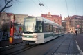 Na stejném místě na Šaldově náměstí byla zachycena i tramvaj RT6S #85 na zkušební jízdě. Pořád nám ale chybí setkání obou vozů na jednom snímku. | 23.12.1998