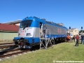 Elektrická lokomotiva 380 005-9 s obchodní značkou Emil Zátopek. | 7.6.2014