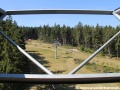 Obnovená rozhledna na skokanském můstku K88 na Zadově v lyžařském areálu Kobyla. | 7.8.2015
