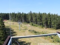 Obnovená rozhledna na skokanském můstku K88 na Zadově v lyžařském areálu Kobyla. | 7.8.2015