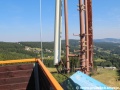Vyhlídková plošina na skokanském můstku K88 na Zadově v lyžařském areálu Kobyla. | 7.8.2015