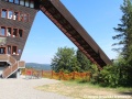 Obnovená rozhledna na skokanském můstku K88 na Zadově v lyžařském areálu Kobyla. | 7.8.2015