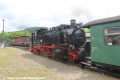 Parní lokomotiva 99 1785-7 přivezla do Cranzahlu osobní vlak z Oberwiesenthalu. | 30.5.2015