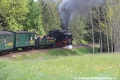 Parní lokomotiva 99 1785-7 v čele vlaku z Cranzahlu do Oberwiesenthalu. | 30.5.2015