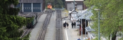 Pohled na nádraží Oberwiesenthal od koncového šturcu. | 30.5.2015