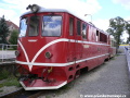 Motorová lokomotiva T47.018 odstavená na šturcu v Jindřichově Hradci | 31.7.2007