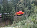 Ozubnicová lokomotiva T426.001 sune zvláštní vlak na Jizerský most. | 10.9.2011